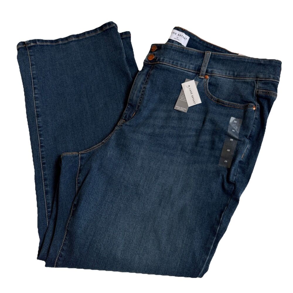 NWT Ladies Lane Bryant Tighter Tummy Boot High-Rise Medium Wash Jeans Size 28